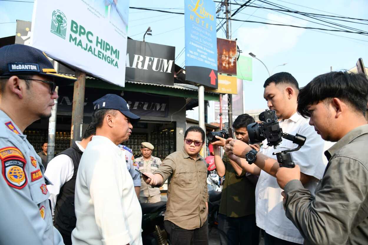 Herman Suryatman Pantau Posko Mudik di Sumedang & Majalengka