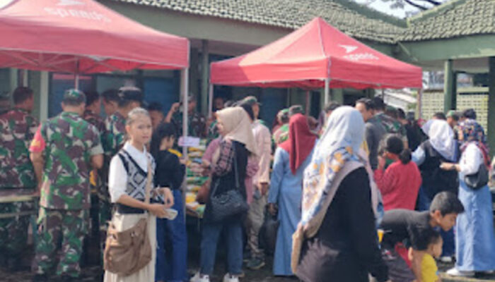 Kodim 0607 Kota Sukabumi Gelar Bazar Murah