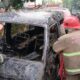 Usai Isi BBM, Mobil Angkot Hangus Terbakar di SPBU Sukabumi