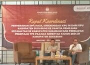 KPU Kab. Sukabumi Gelar Rakor, Segini Jumlah DP4 dan TPS Pilkada Serentak