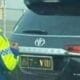 Mobil Dinas PJU Polda Jabar Tabrakan di Tol MBZ