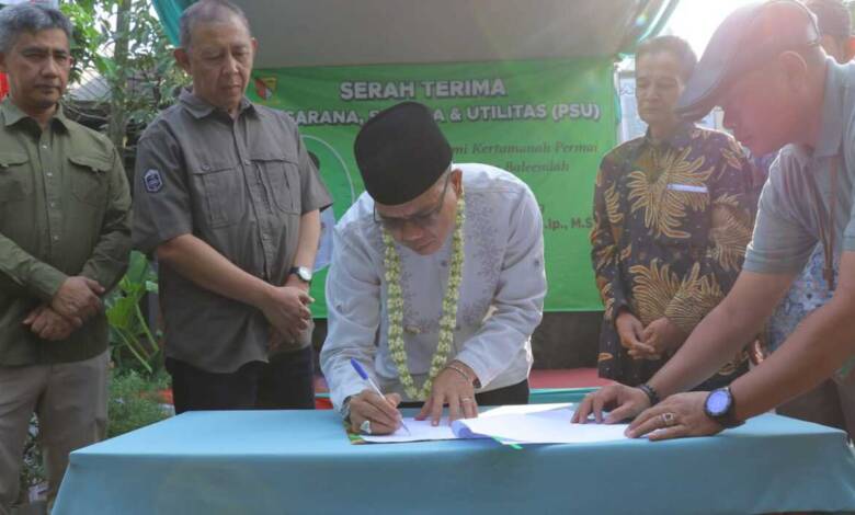 Pemerintah Kabupaten Bandung Terima PSU dari Pengembang