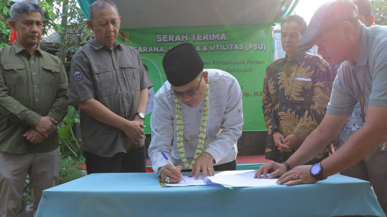 Pemerintah Kabupaten Bandung Terima PSU dari Pengembang