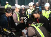 Sat Lantas Polres Sukabumi Kota Getol Laksanakan KRYD, Belasan Motor Knalpot Brong Diamankan