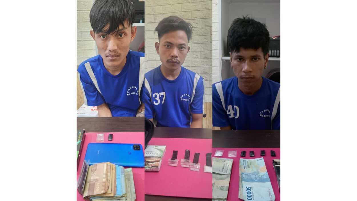 Satres Narkoba Polres Sukabumi Kota Bongkar Peredaran Narkoba, 3 Pengedar Sabu Ditangkap