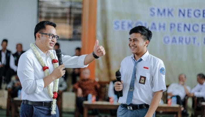 Wahyu Mijaya Resmikan Dome Lapangan SMKN 1 Garut