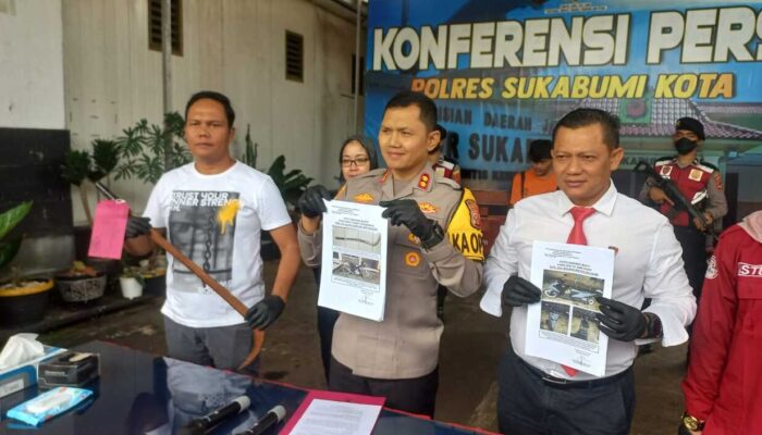 Polisi Tangkap Buronan Geng Motor Pembacok Pedagang Sayur di Pasar Cisaat Sukabumi