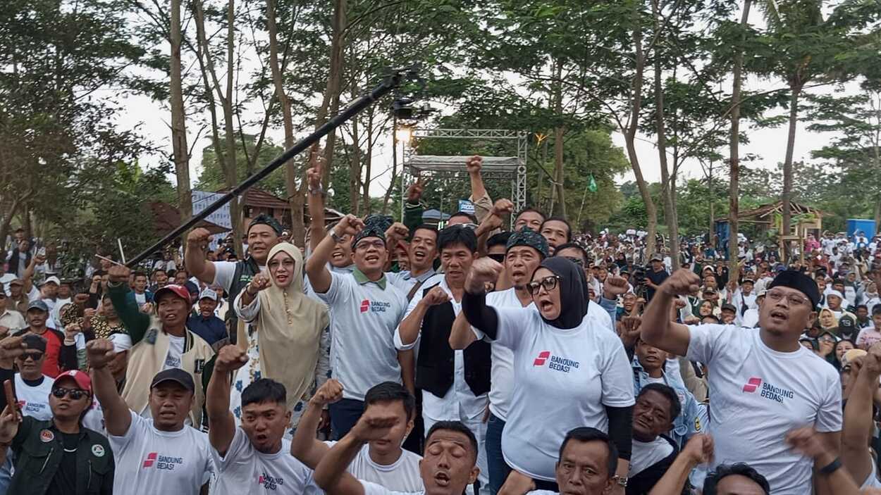 Ribuan Relawan Bedas Serukan 2 Periode kepada Kang DS