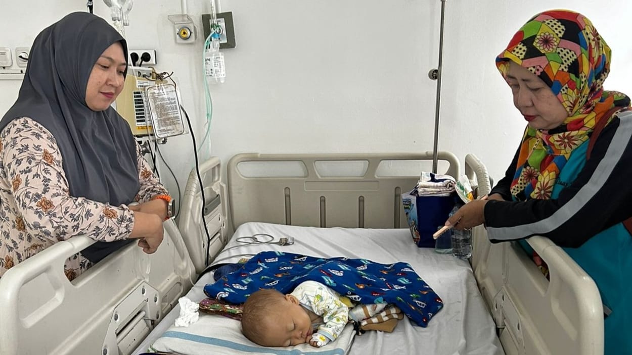 Berangsur Baik, Bayi Gizi Buruk Asal Cikembar Dipulangkan RSUD R Syamsudin SH Kota Sukabumi