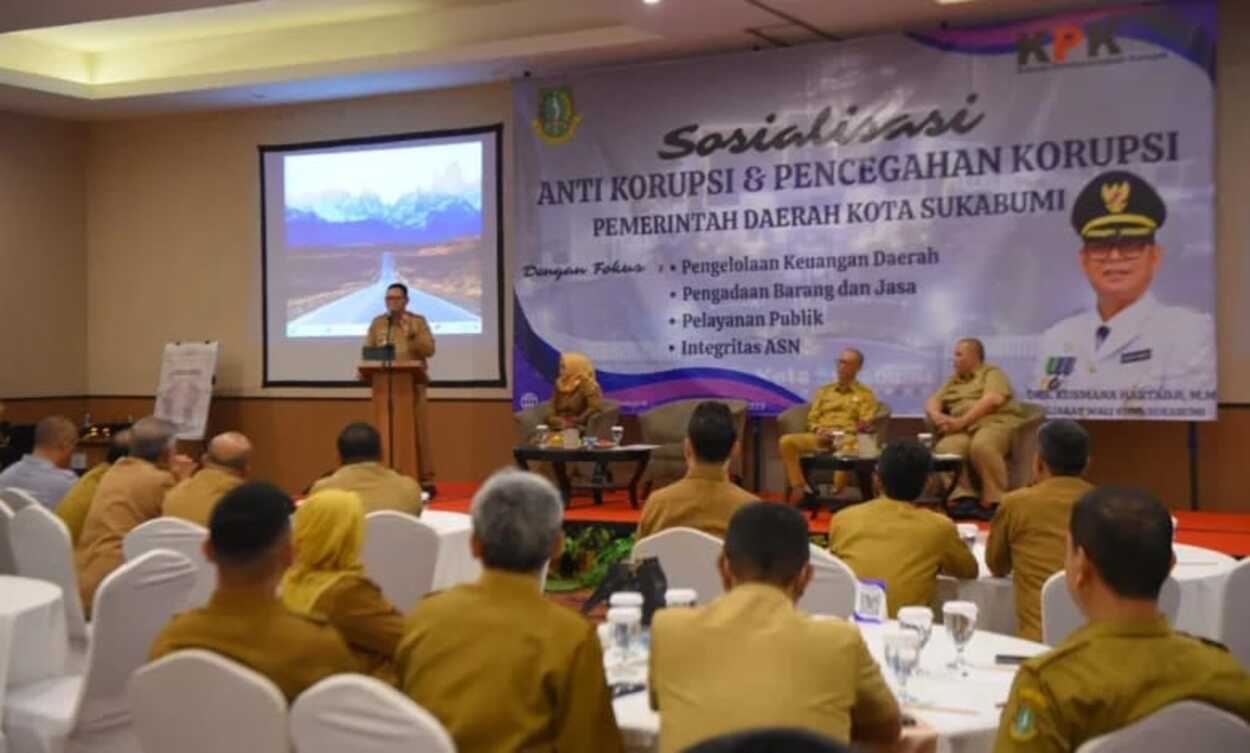 PJ Wali Kota Menggelar Sosialisasi Anti Korupsi & Pencegahan Korupsi di Kota Sukabumi