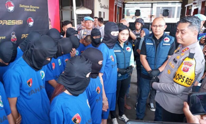 Polres Cimahi Ungkap 25 Kasus Narkoba & 28 Tersangka