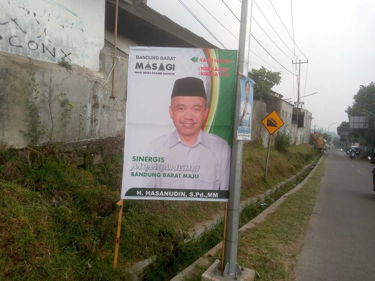 Poster Hasanuddin di KBB Diduga Melanggar Aturan