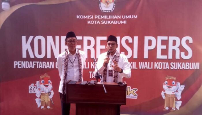 Ayep Zaki-Bobby Maulana Resmi Daftar Ke KPU Untuk Pilwakot Sukabumi 2024