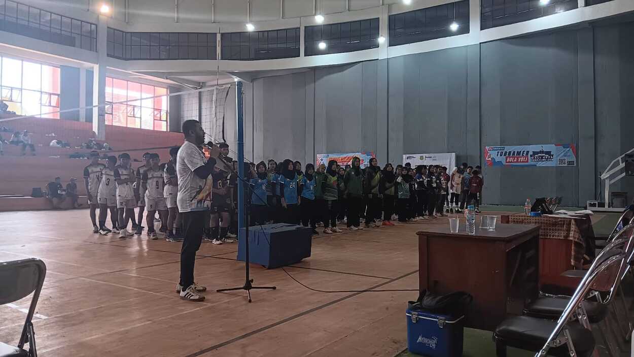 Nurul Zaman Hadi Dampingi Kusmana Hartadji Buka Turnamen Bola Voli Wali Kota Sukabumi Cup 2024