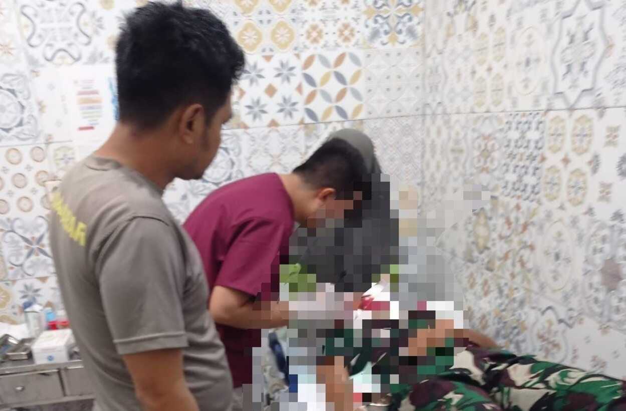 Anggota Komcad di Ciomas Bogor Dibacok Geng Motor