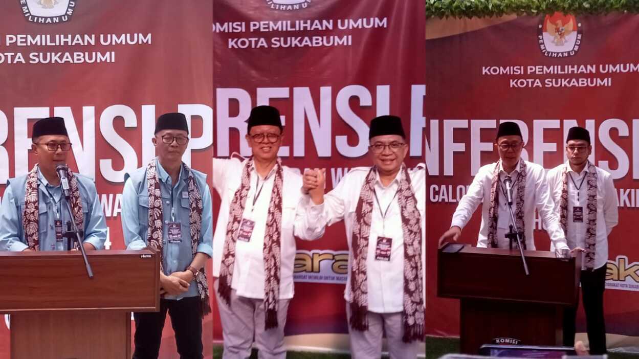 KPU Kota Sukabumi Resmi Tetapkan 3 Bapaslon Bakal Bertarung di Pilwalkot Sukabumi