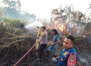 Lahan Kosong di Klari Kabupaten Karawang Kebakaran