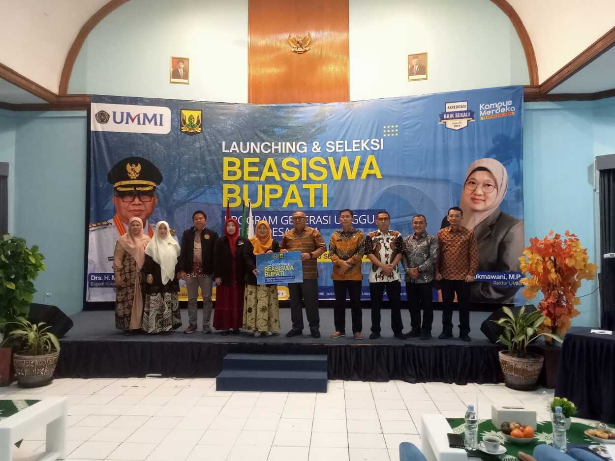 Marwan Hamami Launching Beasiswa Bupati Sukabumi di Universitas Muhammadiyah Sukabumi