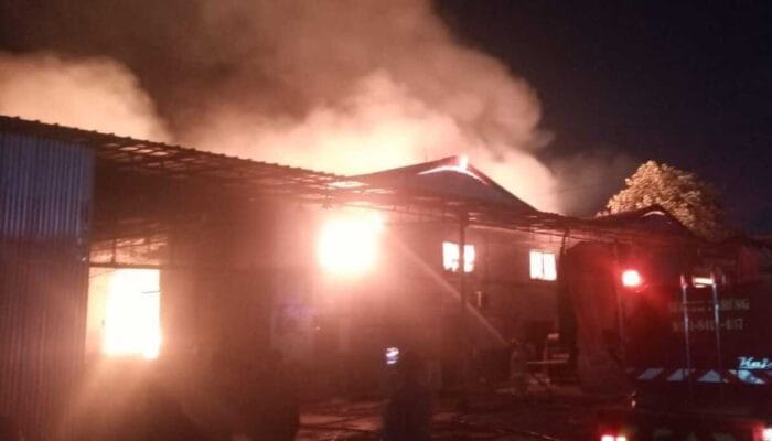 PT Harves Olympic di Gunung Sindur Bogor Kebakaran