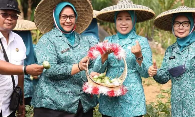 Siti Chomzah Monev Lomba PKK Tingkat Kabupaten Bogor