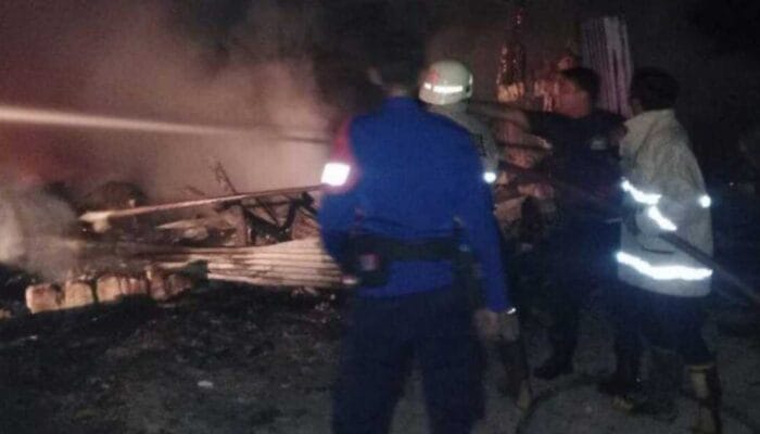 TPSS Desa Sukaluyu di Karawang Kebakaran