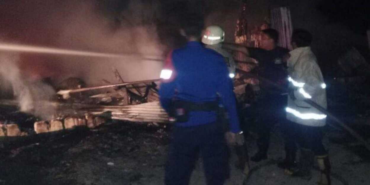 TPSS Desa Sukaluyu di Karawang Kebakaran