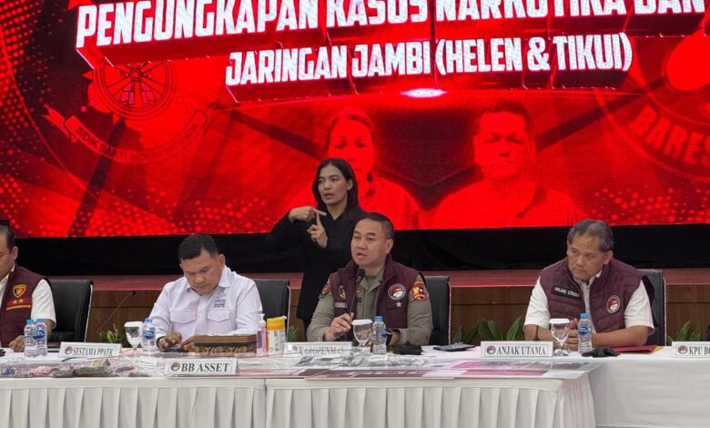 Bareskrim Polri Bongar Jaringan Sabu di Wilayah Jambi