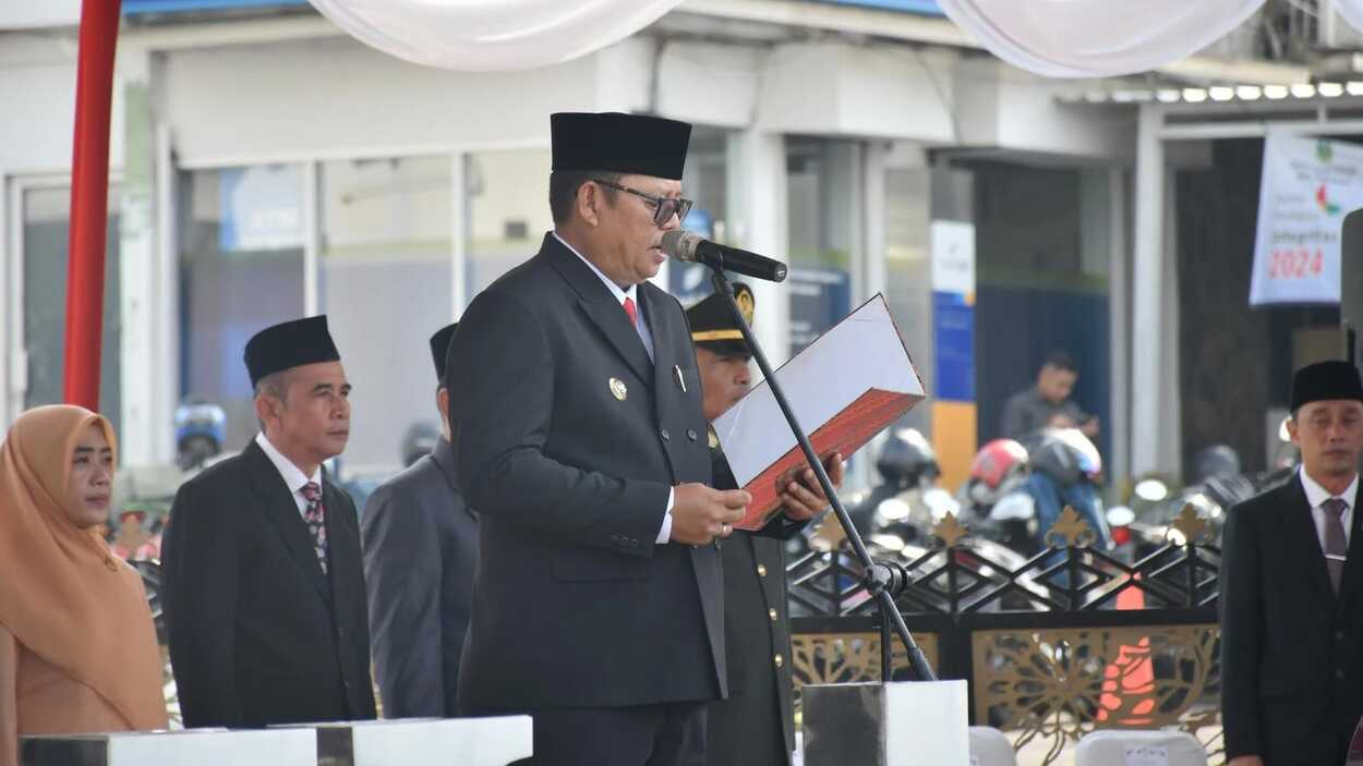 Gelar Upacara Hari Sumpah Pemuda Ke-96, PJ Wali Kota Sukabumi, Sampaikan Amanat Kemenpora RI