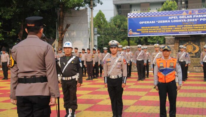 Polres Purwakarta Operasi Zebra Lodaya 2024