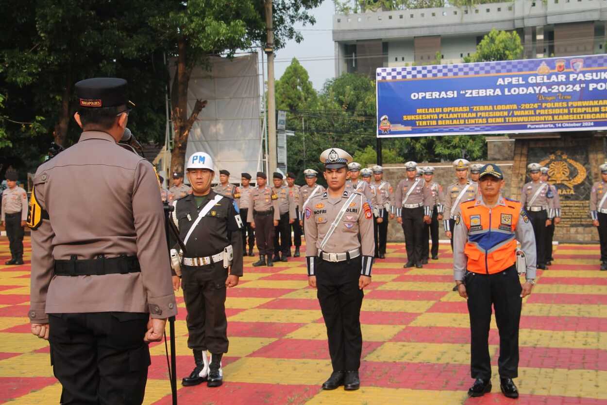 Polres Purwakarta Operasi Zebra Lodaya 2024 Selama 14 Hari