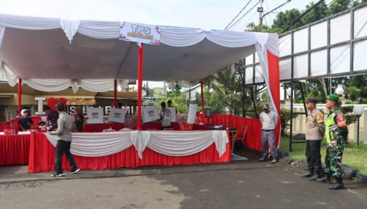 4 Hari Jelang Pencoblosan Pilkada Serentak 2024, Polres Sukabumi Kota Gelar Simulasi Pengamanan