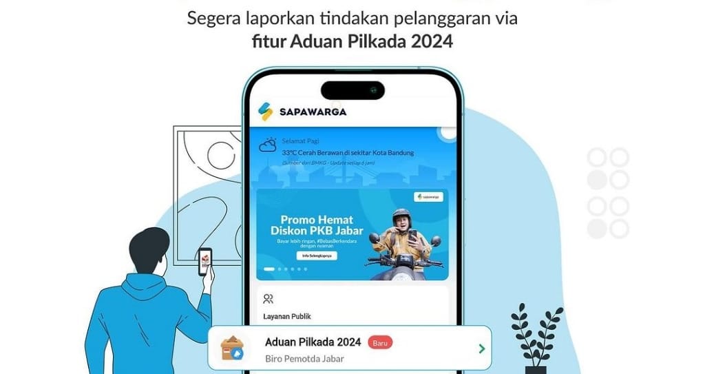 Aplikasi Sapawarga Buka Kanal Aduan Pilkada 2024