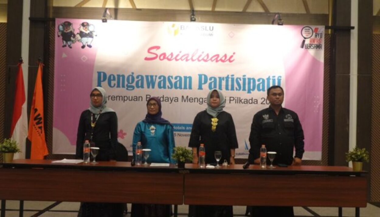 Gelar Sosialisasi Pengawas Partisipasif, Ketua Bawaslu Kota Sukabumi: Perempuan Berdaya Awasi Pilkada Serentak 2024