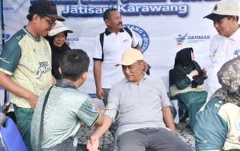 Hari Kesehatan Nasional 2024, ASN Pemda Karawang Periksa Kesehatan