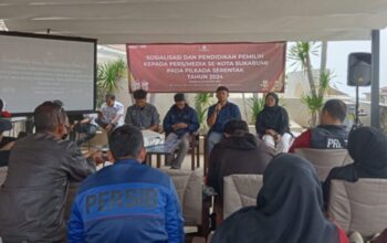 KPU Kota Sukabumi - Awak Media Gelar Sosialisasi & Pendidikan Pemilih Pada Pilkada Serentak 2024