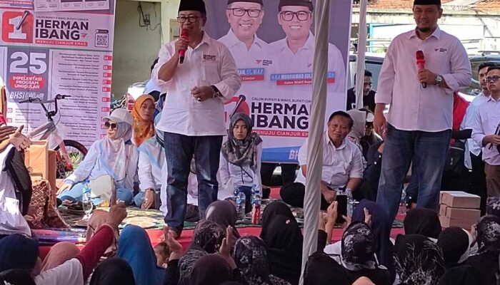 Kampanye Herman Suherman Diserbu 1.500 Warga Cianjur