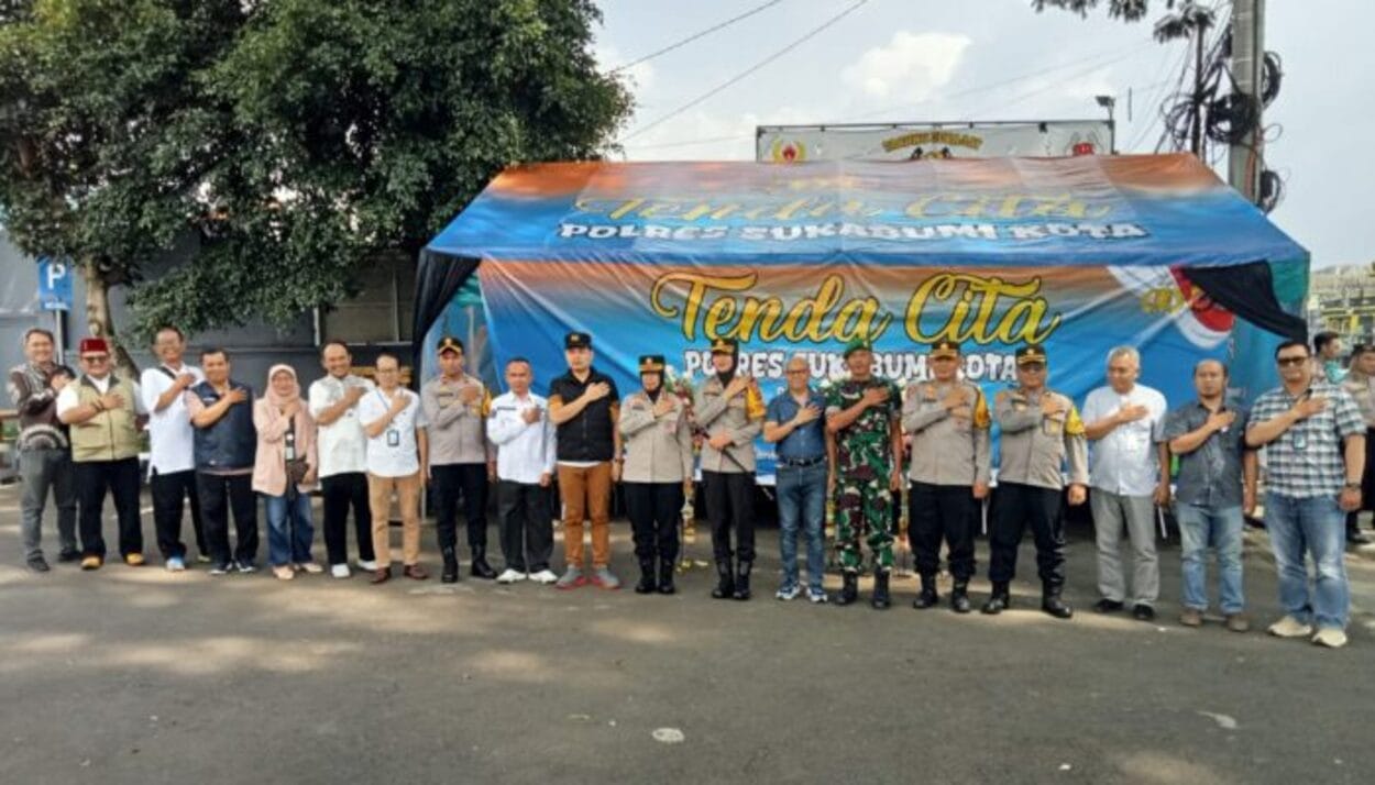 Kapolres Sukabumi Kota Resmikan Tenda Cita di Gedung Juang 45, Ini Tujuannya