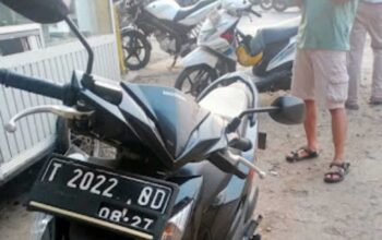 Pencuri Motor Terlindas Mobil di Tunggakjati Karawang