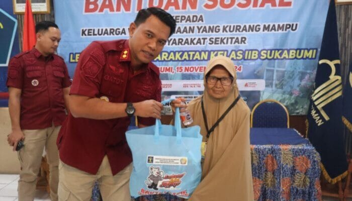 Wujudkan Implementasi 13 Program Akselerasi Menteri Imipas, Lapas Kelas IIB Sukabumi Gelar Bansos