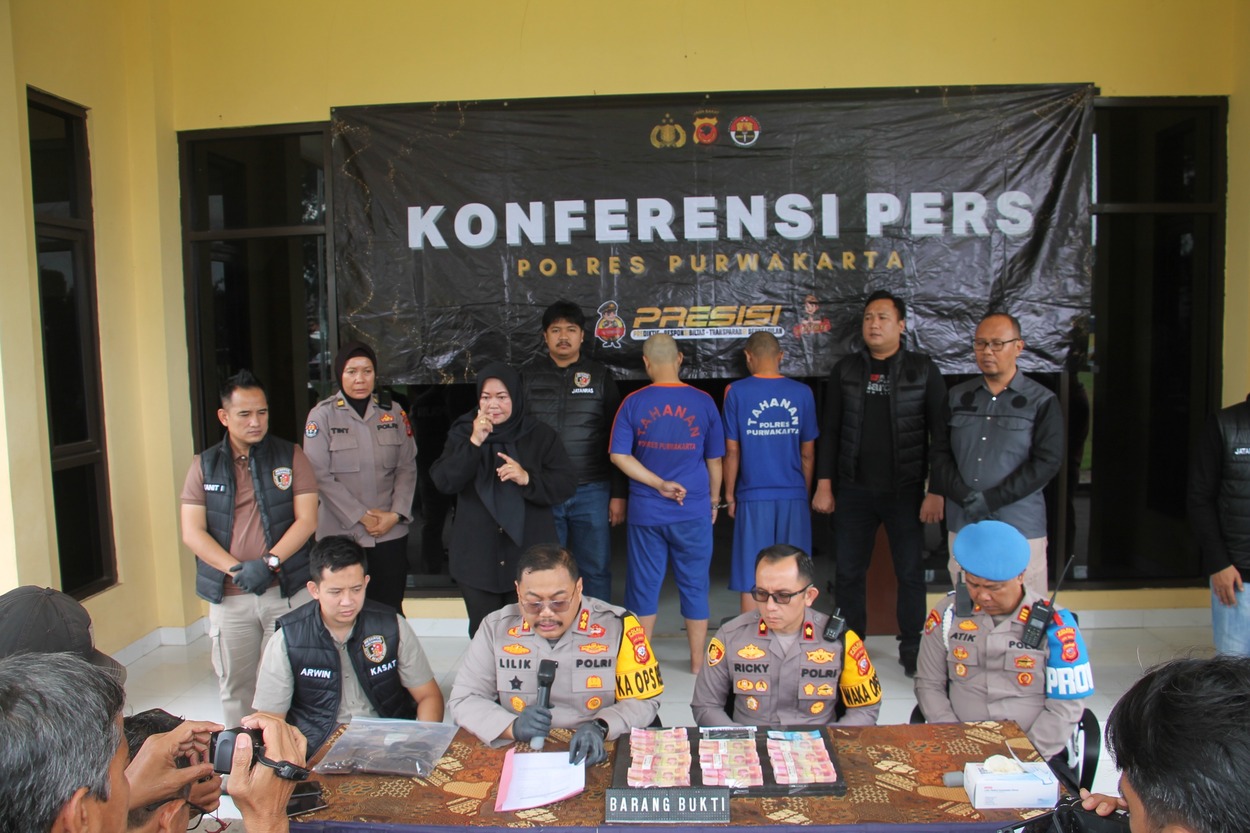 2 Pengedar Uang Palsu di Kabupaten Purwakarta Diringkus