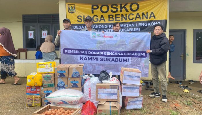 Salurkan Bantuan Bencana, KAMMI Sukabumi Minta Pemerintah Relokasi Penyediaan Huntap Bagi Korban