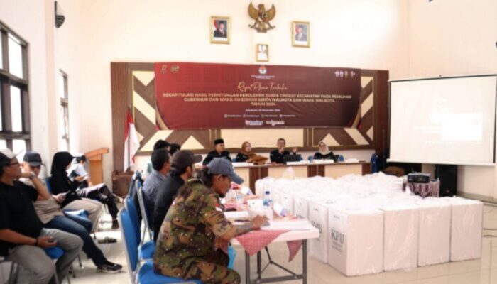 Inilah Hasil Rapat Pleno PPK Perolehan Suara di 7 Kecamatan Pilwakot Sukabumi 2024