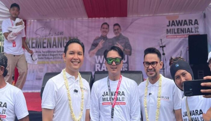 Jawara Melenial Cianjur Syukuran Kemenangan Paslon 02