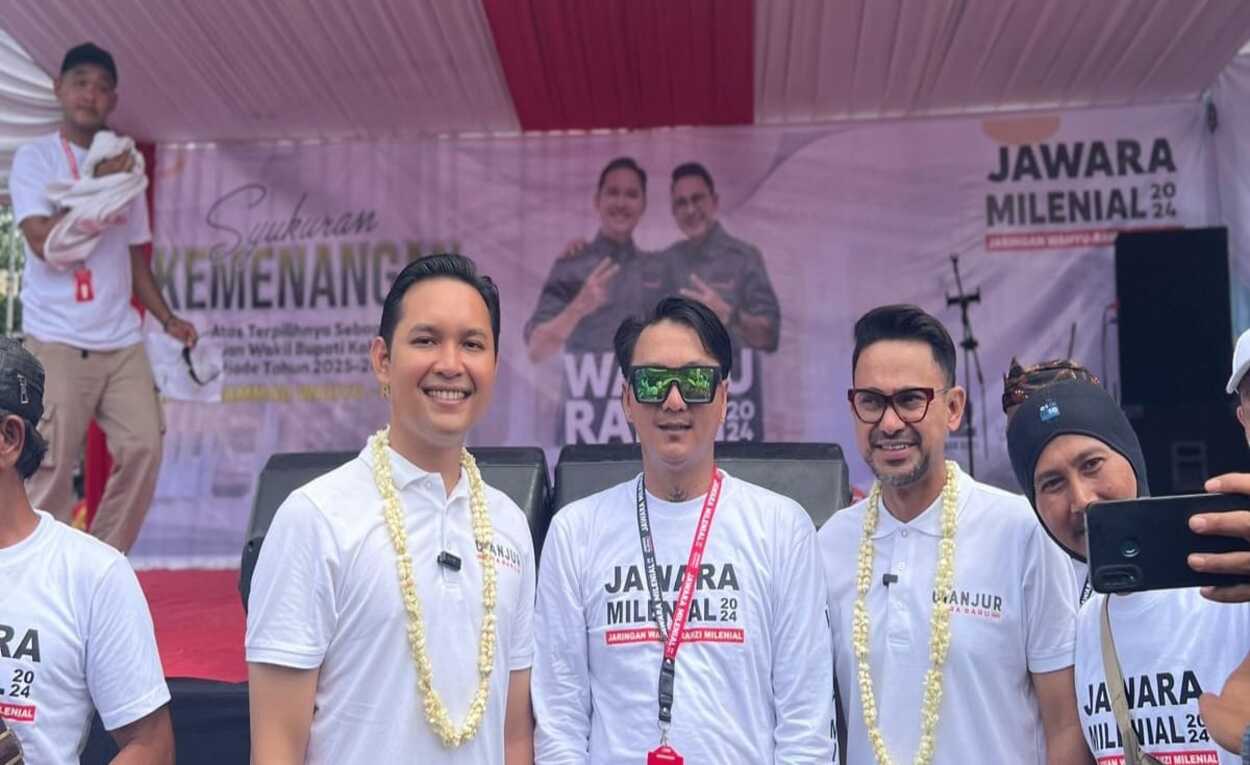 Jawara Melenial Cianjur Syukuran Kemenangan Paslon 02