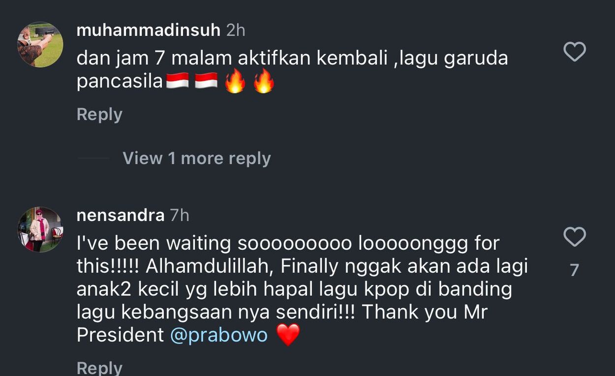 Netizen Setuju Lagu Indonesia Raya Bergema Lagi di TV