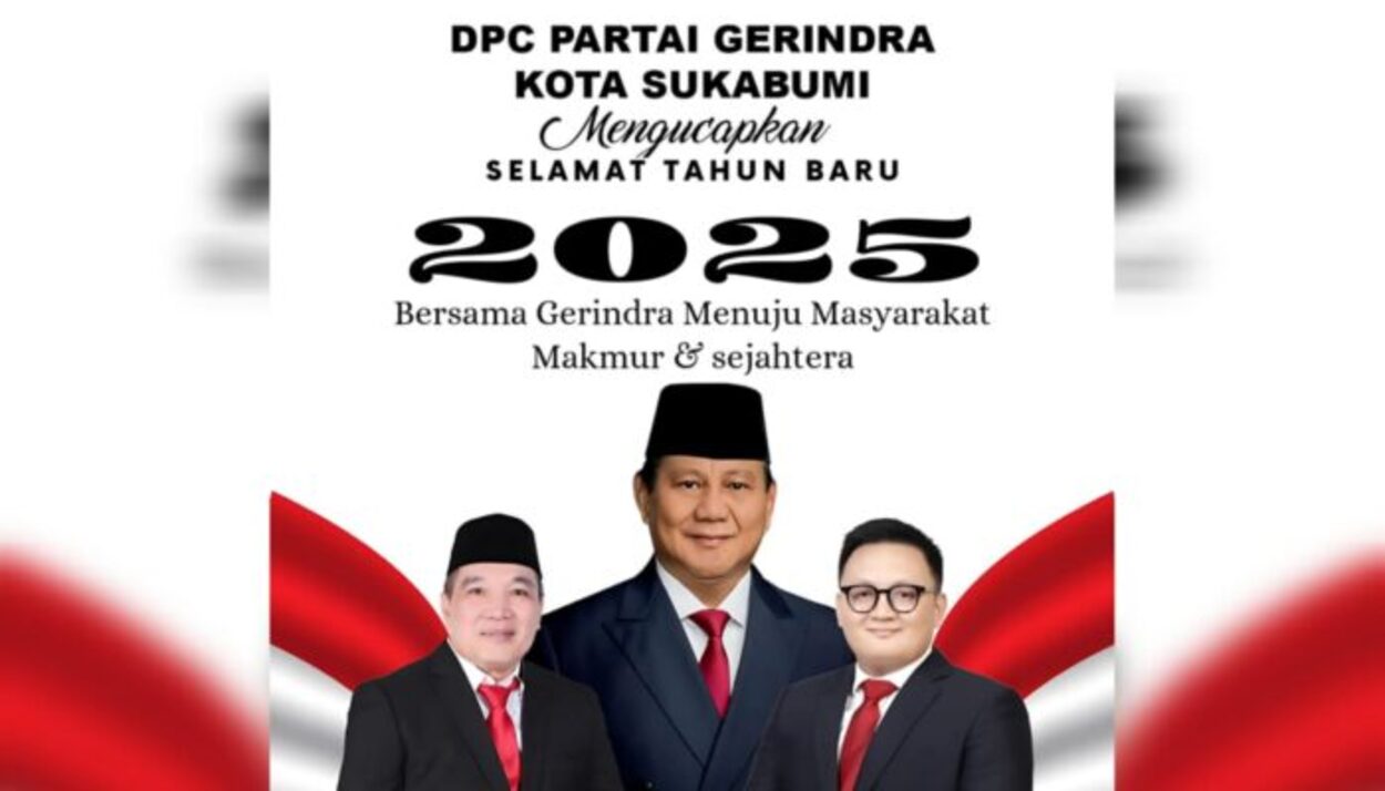 Partai Gerindra Ucapkan Selamat Tahun Baru 2025, Menuju Masyarakat Makmur & Sejahtera