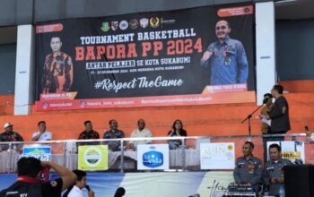 Pj Wali Kota Sukabumi Resmi Buka Turnamen Basketball Bapora Cup 2024 Tingkat Pelajar Se-Kota Sukabumi