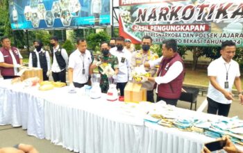 Polres Metro Bekasi Musnahkan Ribuan Gram Narkotika