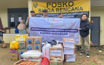 Salurkan Bantuan Bencana, KAMMI Sukabumi Minta Pemerintah Relokasi Penyediaan Huntap Bagi Korban