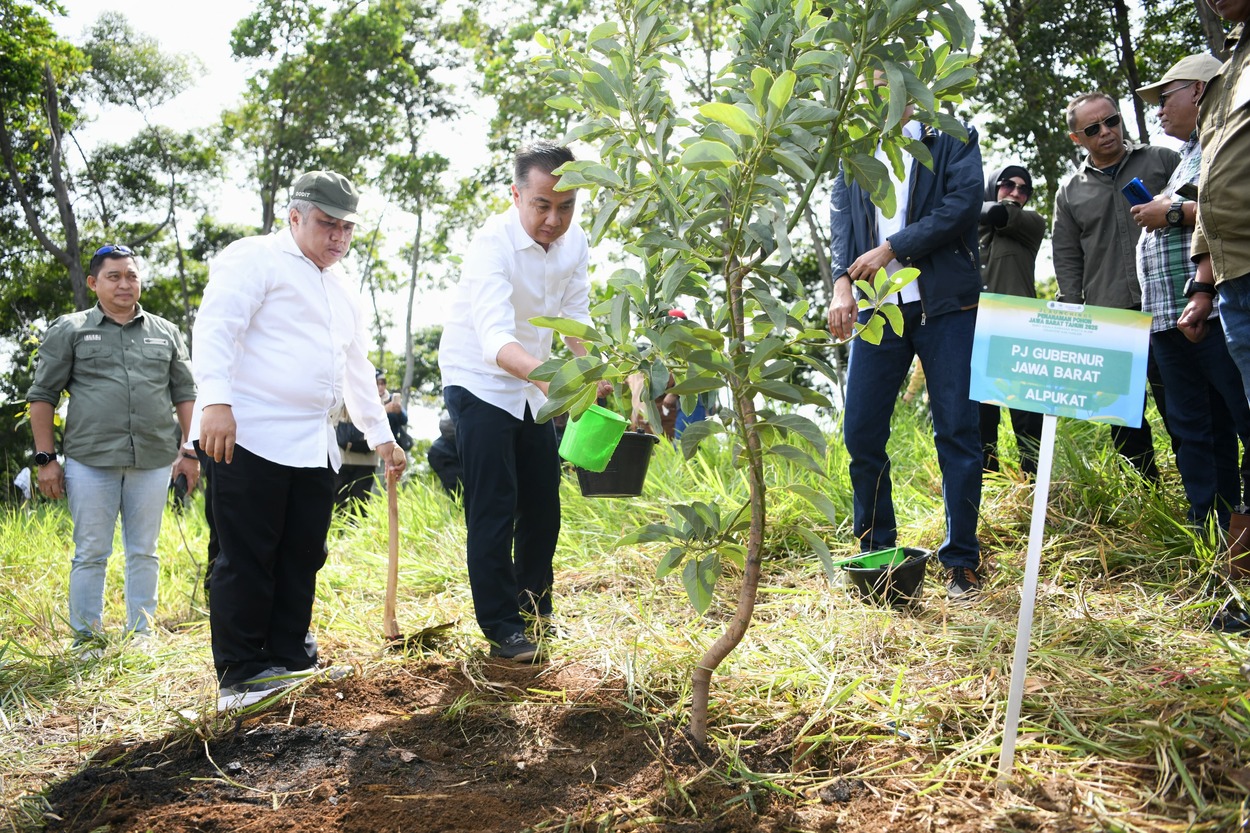 Bey Machmudin Tanam 25.000 Bibit Pohon di Cianjur